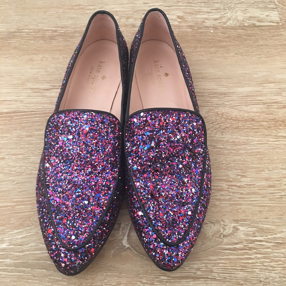 Kate Spade Glitter Loafers!